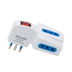 Enchufe Philco Triple Con Switch 10a 250v Blanco Sello SEC