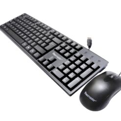 Kit Teclado Y Mouse Usb Con Cable Tecmaster Negro